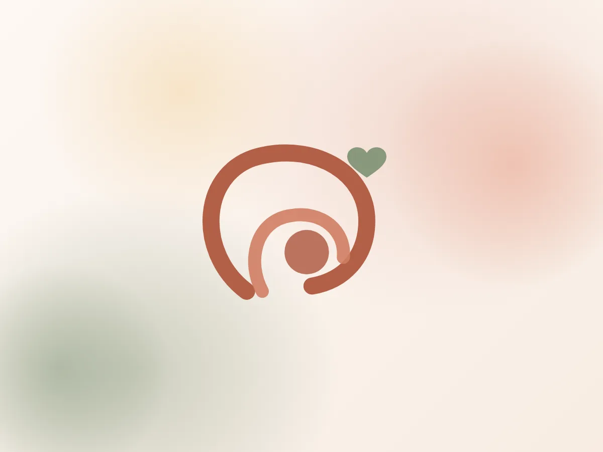 Soft Desafío Mamá brand artwork in clay, blush and sage